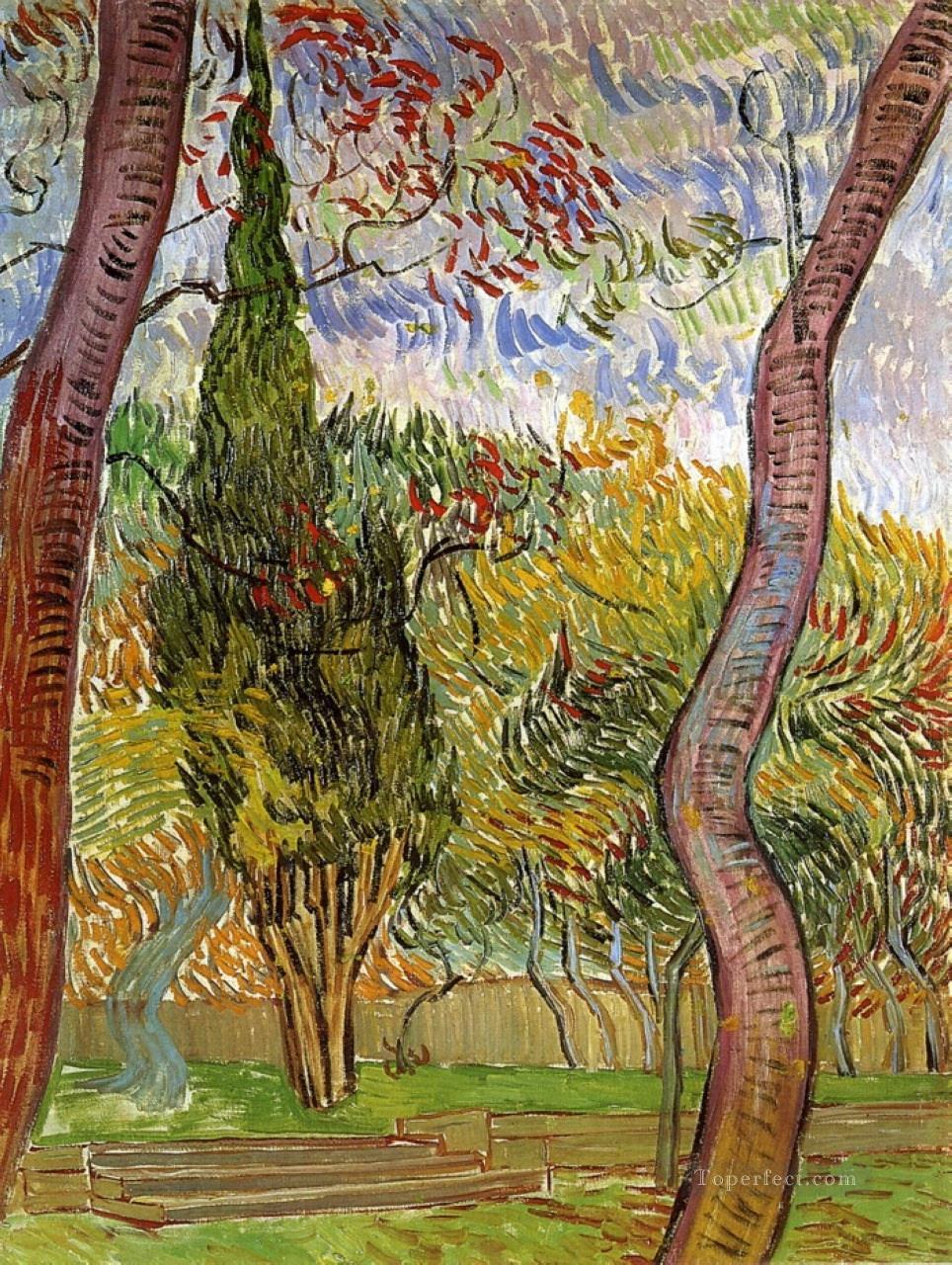 The Garden of Saint Paul Hospital 2 Vincent van Gogh Oil Paintings